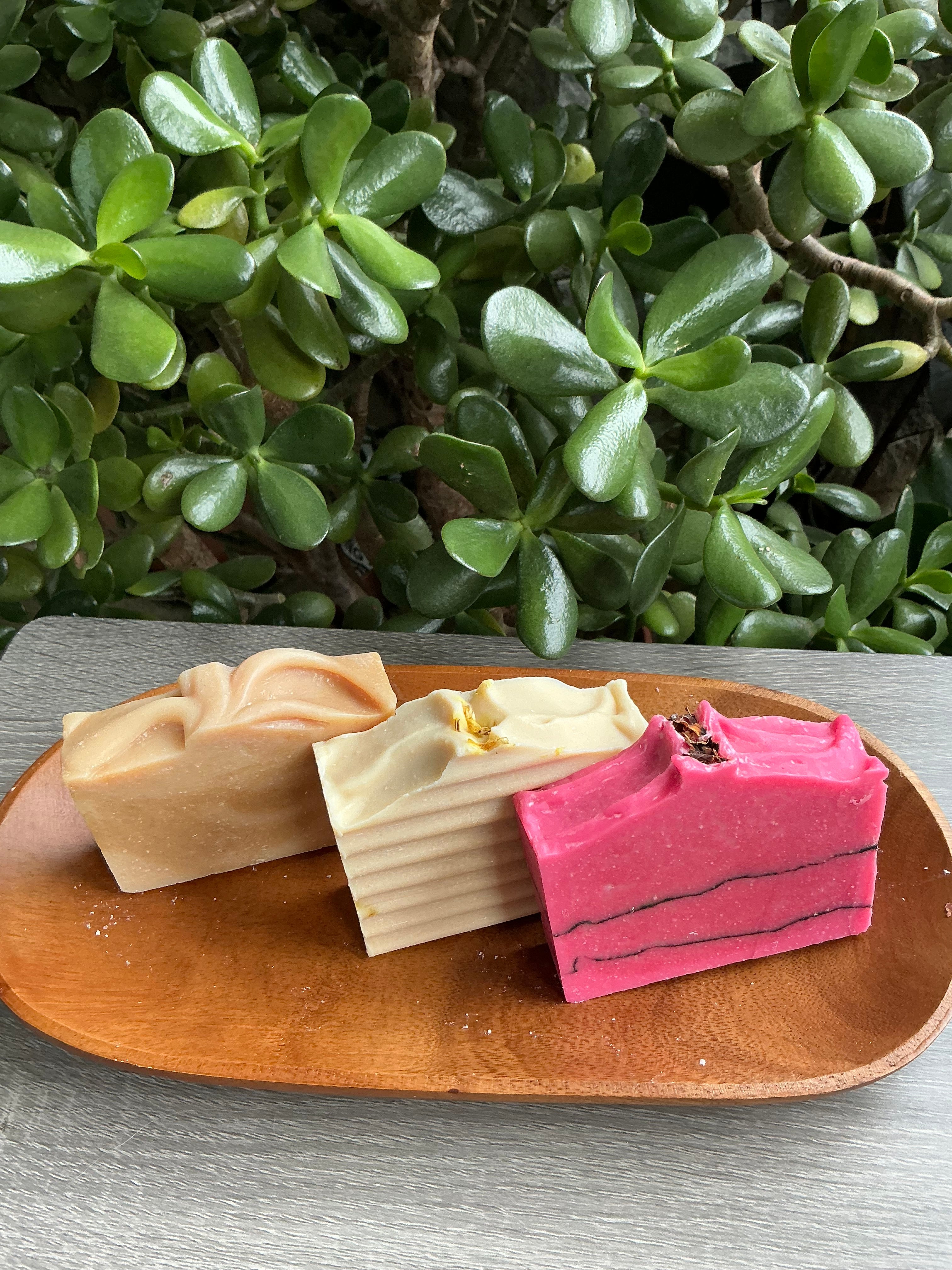 Glow Trio Goat Milk Soap Gift Set – 3 Brightening Bar Soaps | Lather by Lani
