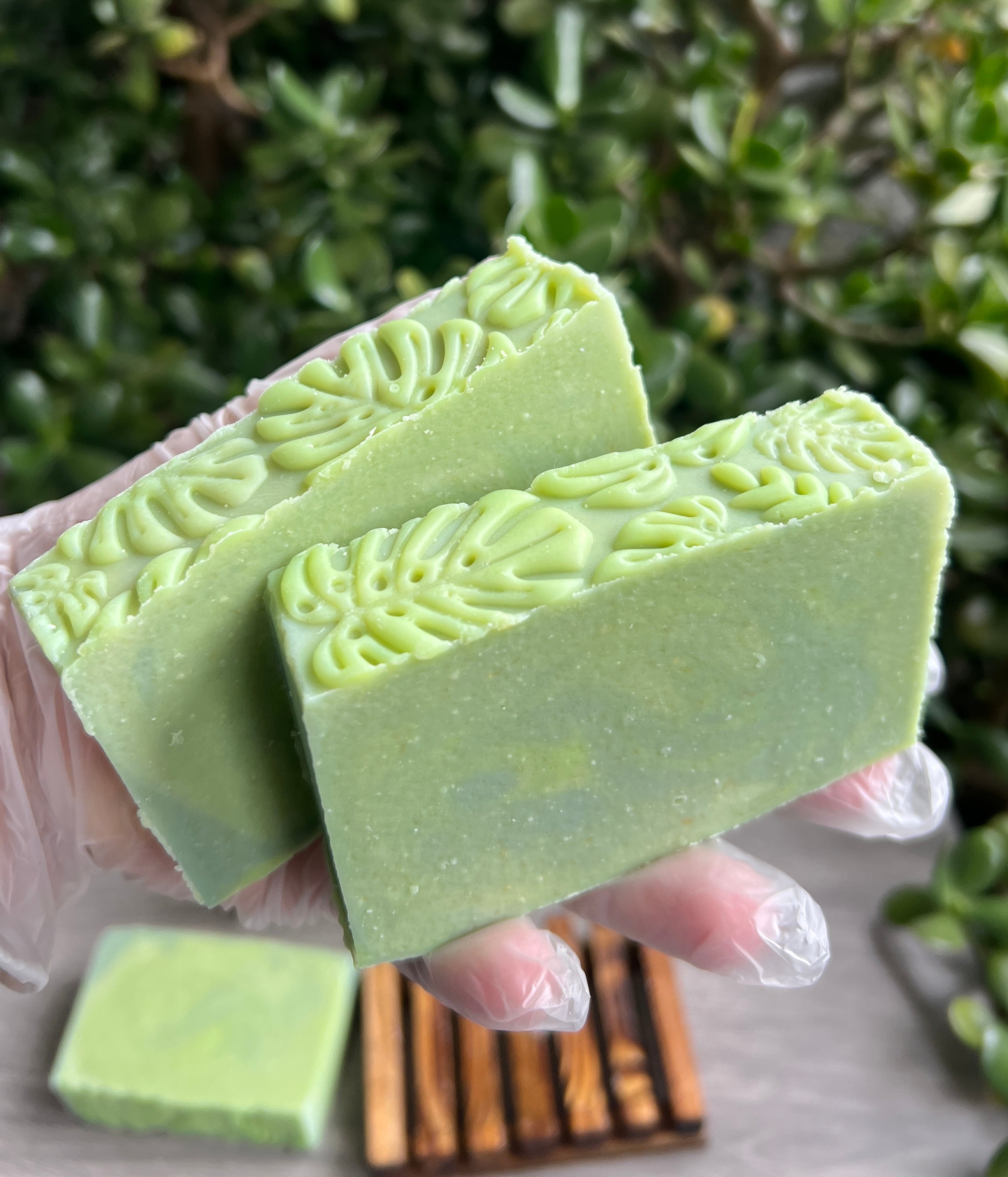 Monstera Leaf Goat Milk Soap