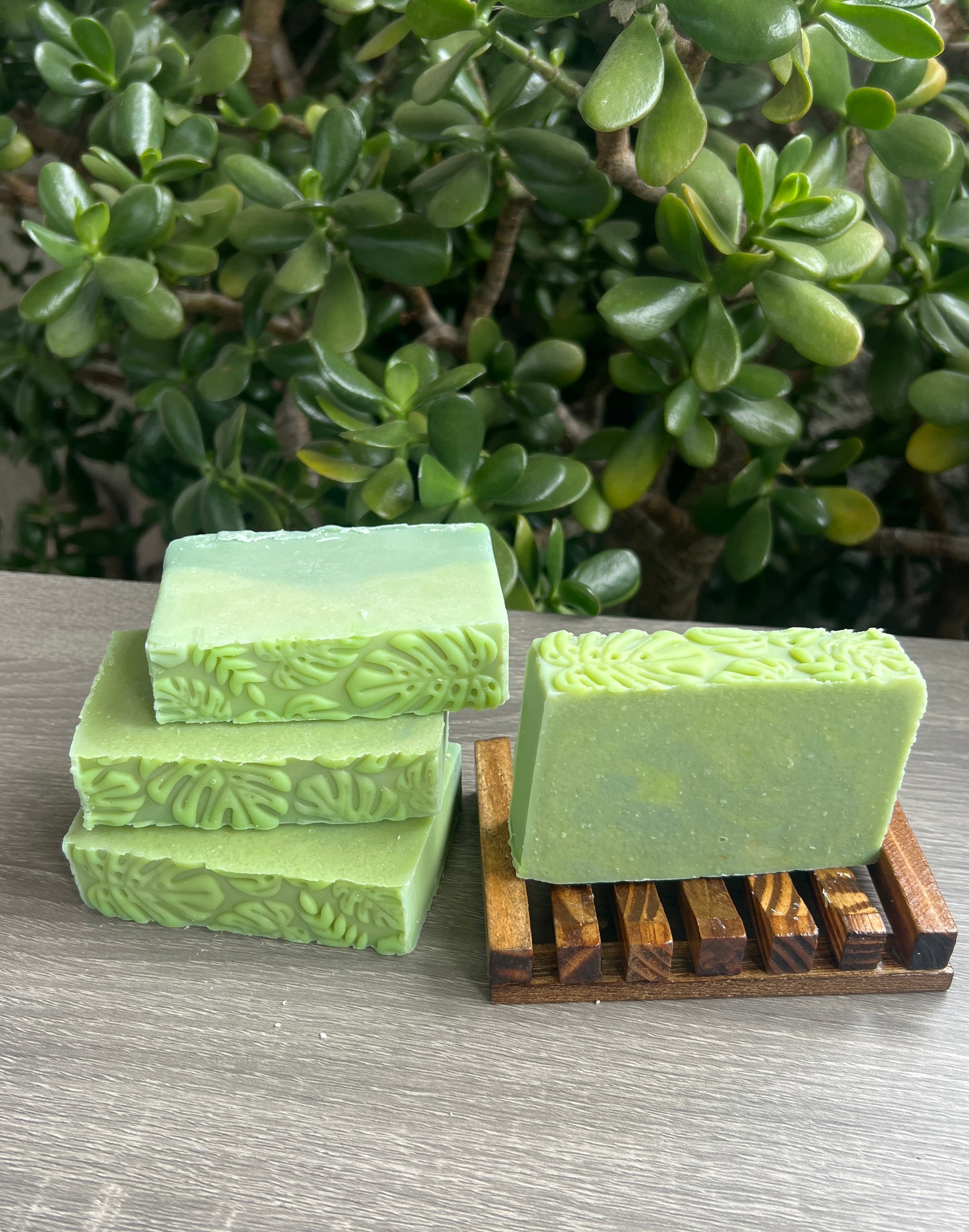 Monstera Leaf Goat Milk Soap