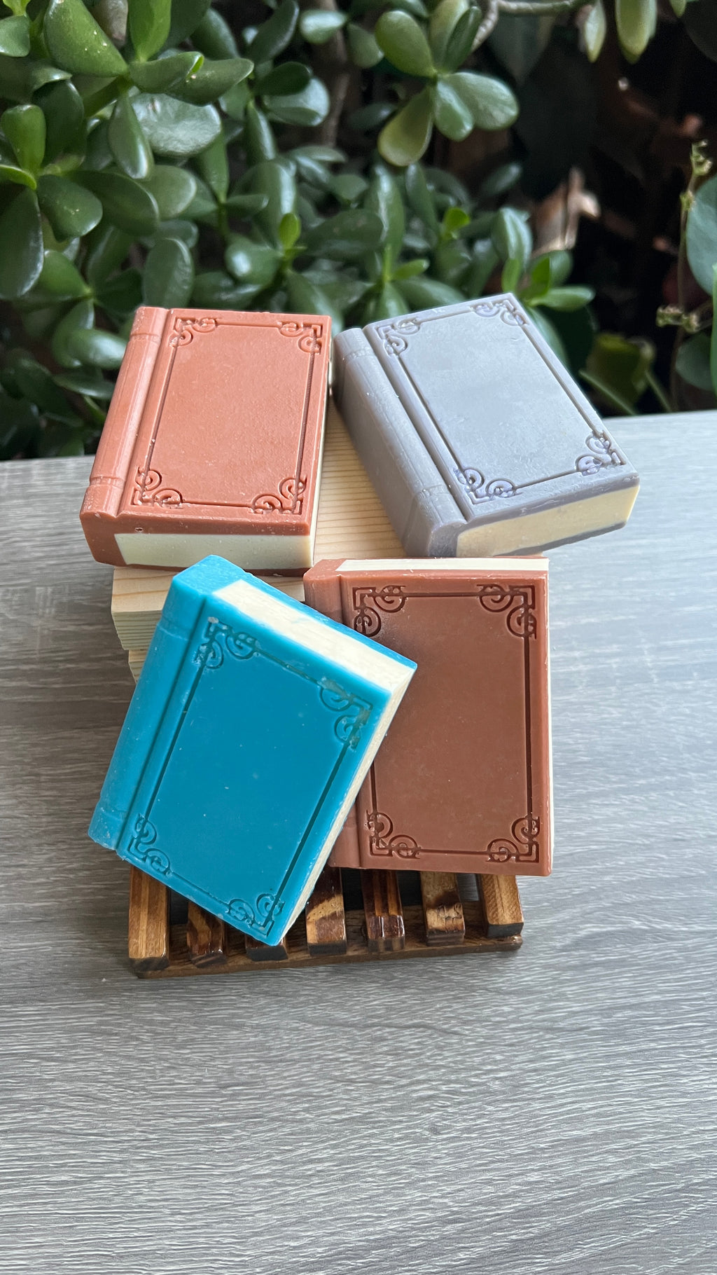 Book-Shaped Goat Milk Bar Soap – Hibiscus & Honey Scented Gift for Book Lovers | Lather by Lani