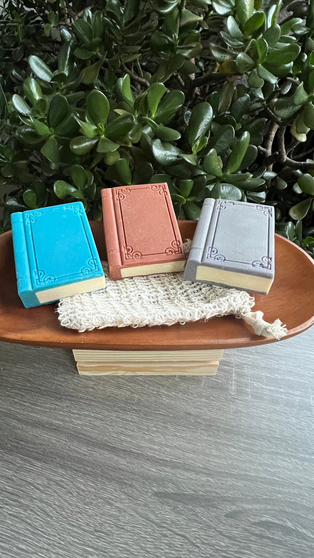 Book-Shaped Goat Milk Bar Soap – Hibiscus & Honey Scented Gift for Book Lovers | Lather by Lani